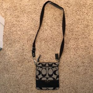 Small black and grey Coach purse-great condition!